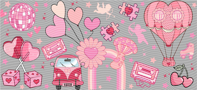 UV DTF Wraps - Custom Tumbler Designs