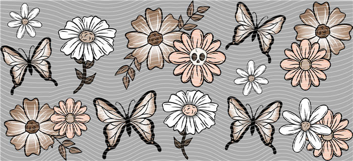 UV DTF Wraps - Custom Tumbler Designs