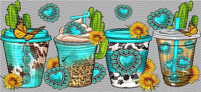 UV DTF Wraps - Custom Tumbler Designs