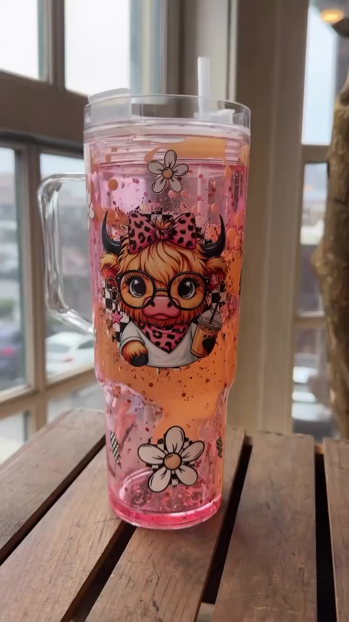 TikTok Live Custom 40oz Acrylic Lava Drip Tumbler